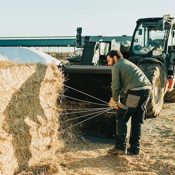 Farmers use baling twine to secure bales of hay, straw, or other agricultural materials for storage or transportation.